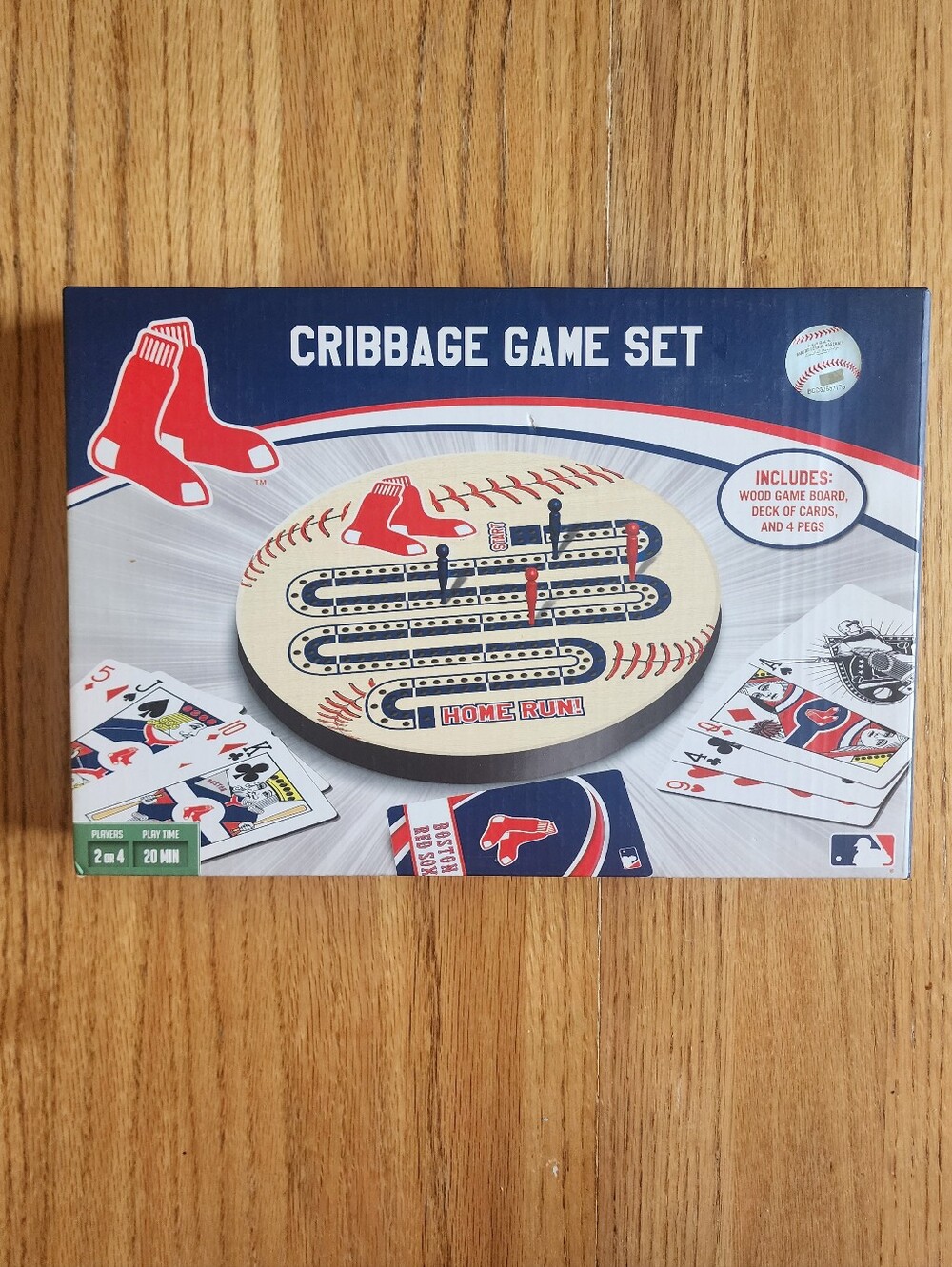 NIB New in Box Sealed MLB Boston Red Sox Cribbage Game Set Board Game